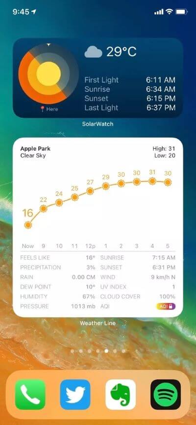 أفضل 6 تطبيقات ويدجت الطقس للـ iPhone - %categories