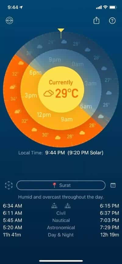 solarwatch-app_40dd5eab97016030a3870d712fd9ef0f أفضل 6 تطبيقات ويدجت الطقس للـ iPhone