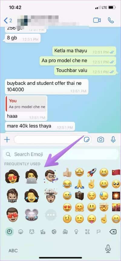 use-imessage-memoji-sticker-in-whatsapp-telegram-facebook-9_40dd5eab97016030a3870d712fd9ef0f كيفية استخدام ملصقات iMessage (Memoji) في WhatsApp والتطبيقات الأخرى