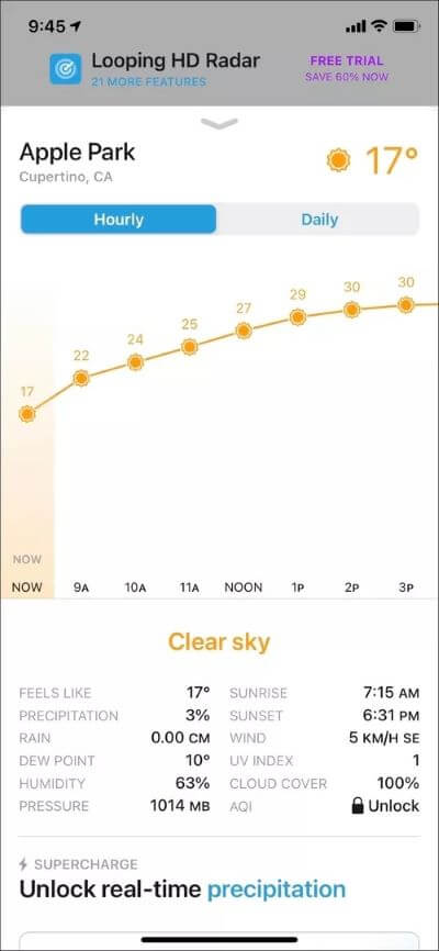 أفضل 6 تطبيقات ويدجت الطقس للـ iPhone - %categories