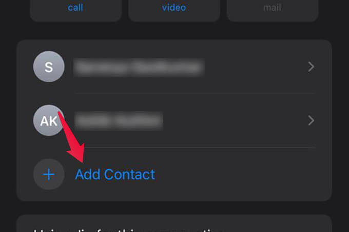 Add-Another-Person-to-Group-Chat-on-iMessage كيفية إجراء محادثة جماعية على iMessage من iPhone