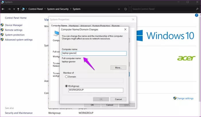 Change-Computer-Name-in-Windows-10-6_935adec67b324b146ff212ec4c69054f أفضل 4 طرق لتغيير اسم الكمبيوتر في Windows 10