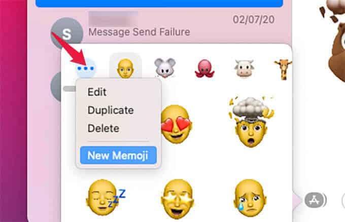 Create-New-Memoji-on-Mac كيفية الحصول على ملصقات Memoji وإنشائها على جهاز Mac