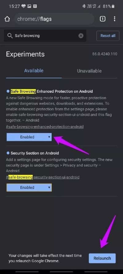 Enable-Enhanced-Safe-Browsing-in-Chrome-Android-6_40dd5eab97016030a3870d712fd9ef0f كيفية تمكين التصفح الآمن المحسن في Chrome لنظام Android