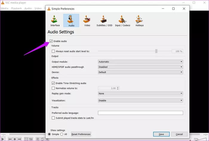Fix-VLC-Audio-Not-Working-Error-2_935adec67b324b146ff212ec4c69054f أفضل 8 طرق لإصلاح خطأ عدم عمل صوت VLC على Windows
