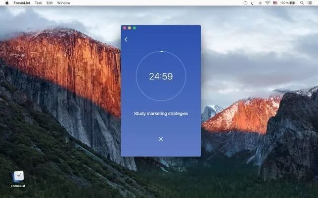 FocusList-Pomodoro-Mac-App_4d470f76dc99e18ad75087b1b8410ea9 أفضل 10 تطبيقات Pomodoro لنظام التشغيل Mac يجب أن تجربها