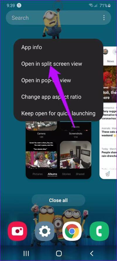 How-to-Use-Split-Screen-on-the-Samsung-Galaxy-S20-2_935adec67b324b146ff212ec4c69054f كيفية استخدام تقسيم الشاشة على Samsung Galaxy S20 و S20 +
