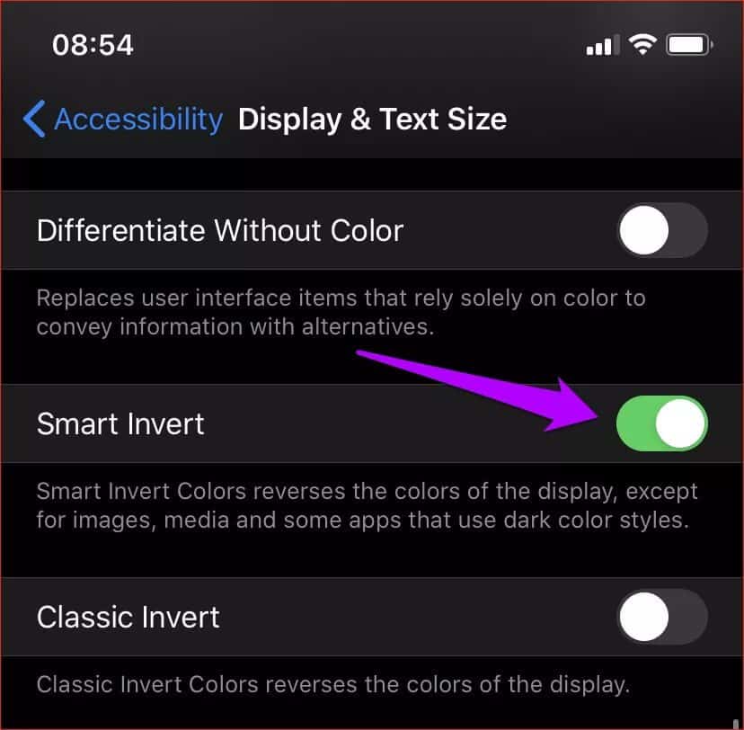 Ios-13-Dark-Mode-Not-Working-Fixes-7_4d470f76dc99e18ad75087b1b8410ea9 أفضل 7 إصلاحات لعدم عمل الوضع الداكن على نظام iOS 13