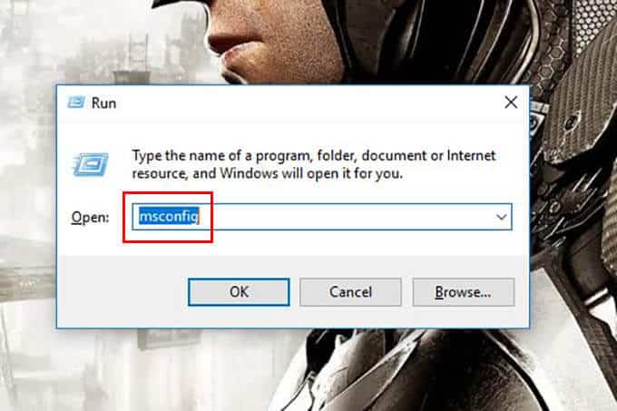 MSCONFIG-in-Windows-Run-Command-Windows كيفية إصلاح خطأ ISDone.dll أو خطأ Unarc.dll على Windows 10
