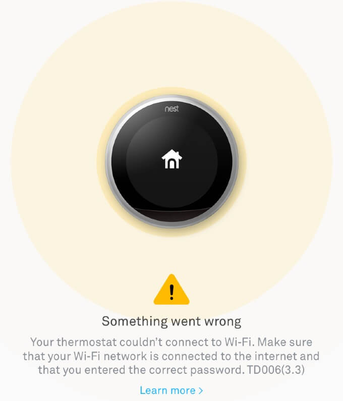 Nest-Thermostat-W5-WiFi-Error خطأ WiFi على Nest Thermostat (الـ W5)، تحقق من هذه الحلول