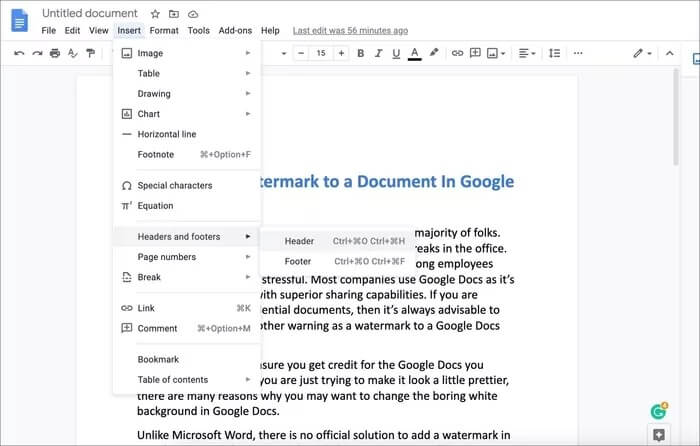 كيفية إضافة علامة مائية إلى مستند في Google Docs - %categories