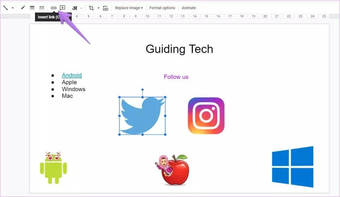 add-links-to-google-slides-22_935adec67b324b146ff212ec4c69054f دليل كامل لإضافة الارتباطات التشعبية في Google Slides على الهاتف المحمول والكمبيوتر