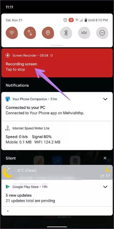 android-11-screen-recorder-not-showing-up-12_40dd5eab97016030a3870d712fd9ef0f أفضل 5 إصلاحات لعدم ظهور مسجل شاشة على Android 11