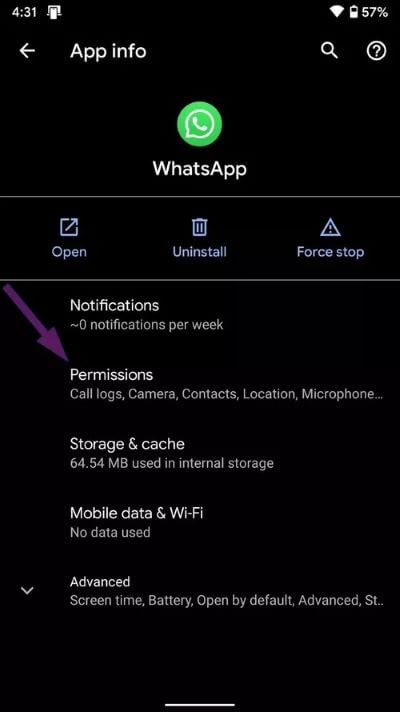 android-storage-permission_40dd5eab97016030a3870d712fd9ef0f أفضل 10 طرق لإصلاح عدم تنزيل WhatsApp للوسائط على iOS و Android