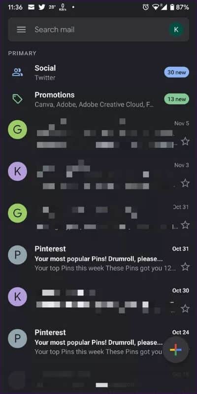 dark-mode-not-working-in-gmail-and-google-apps-9_40dd5eab97016030a3870d712fd9ef0f أفضل 7 طرق لإصلاح عدم عمل الوضع المظلم في Gmail وتطبيقات Google الأخرى