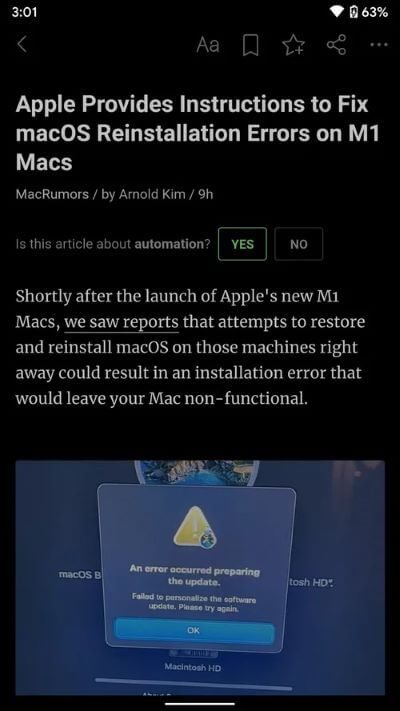 feedly-reading_2020-11-23-095047_40dd5eab97016030a3870d712fd9ef0f أفضل 5 تطبيقات قارئ RSS لنظام Android
