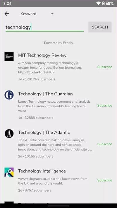 أفضل 5 تطبيقات قارئ RSS لنظام Android - %categories