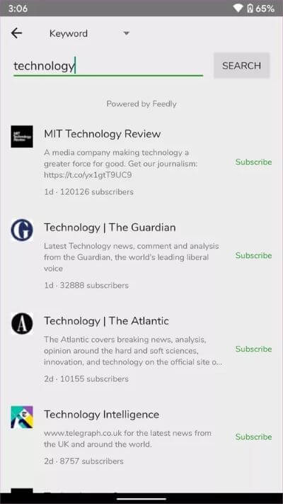 feedme-2_40dd5eab97016030a3870d712fd9ef0f أفضل 5 تطبيقات قارئ RSS لنظام Android