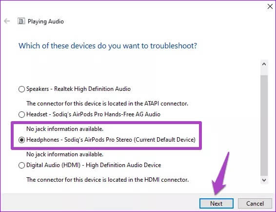 fix-bluetooth-headphones-connected-paired-no-sound-windows-10-24_4d470f76dc99e18ad75087b1b8410ea9 أفضل 5 طرق لإصلاح سماعات Blue­tooth متصلة ولكن لا يوجد صوت على Windows 10