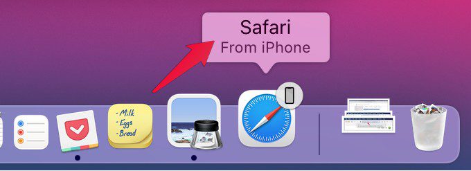 iPhone-Safari-on-mac-Dock كيفية نسخ ولصق عنوان URL من iPhone إلى Mac؟