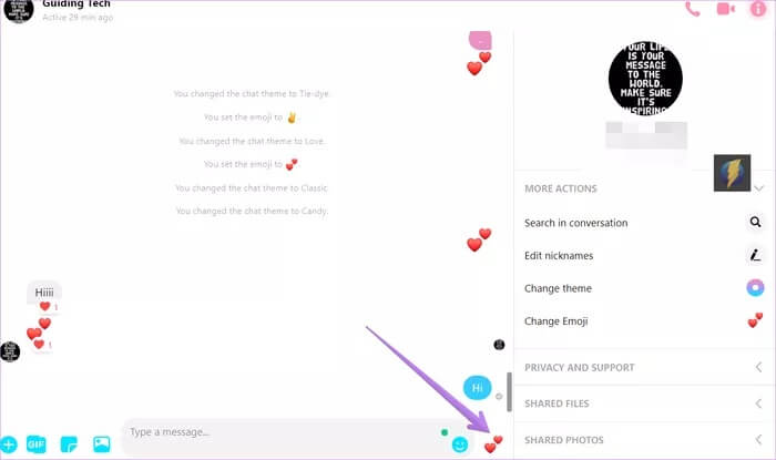 react-to-facebook-messenger-messages-with-different-emoji-10_935adec67b324b146ff212ec4c69054f كيفية الرد على الرسائل في Facebook Messenger باستخدام رموز تعبيرية مختلفة
