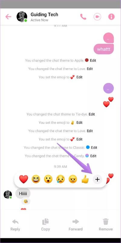 react-to-facebook-messenger-messages-with-different-emoji-1_40dd5eab97016030a3870d712fd9ef0f كيفية الرد على الرسائل في Facebook Messenger باستخدام رموز تعبيرية مختلفة