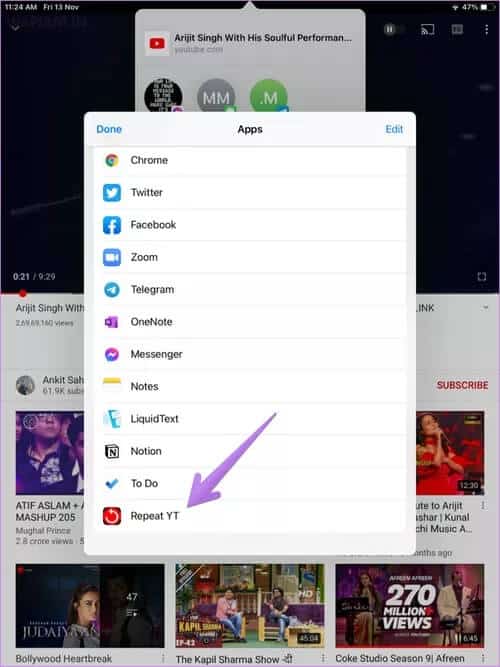 repeat-songs-on-youtube-on-android-iphone-ipad-pc-27_40dd5eab97016030a3870d712fd9ef0f كيفية تكرار الأغاني من YouTube على الهاتف المحمول وسطح المكتب