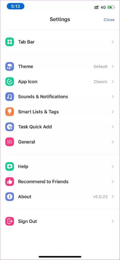 ticktick-settings_40dd5eab97016030a3870d712fd9ef0f Apple Reminders مقابل TickTick: ما هو تطبيق التذكيرات الأفضل على iPhone