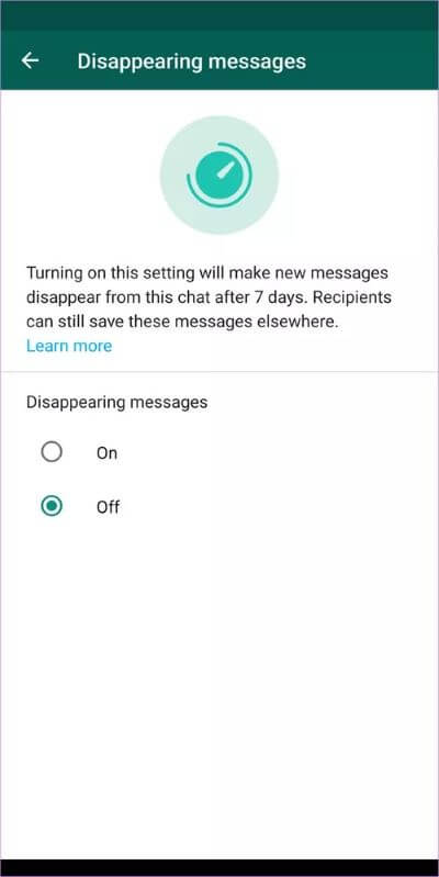 whatsapp-disappearing-messages-were-turned-off-meaning-5_40dd5eab97016030a3870d712fd9ef0f ما هو المقصود بـ الرسائل ذاتية الاختفاء تم إيقاف تشغيلها في WhatsApp