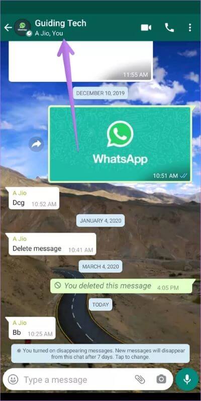 ما هو المقصود بـ الرسائل ذاتية الاختفاء تم إيقاف تشغيلها في WhatsApp - %categories