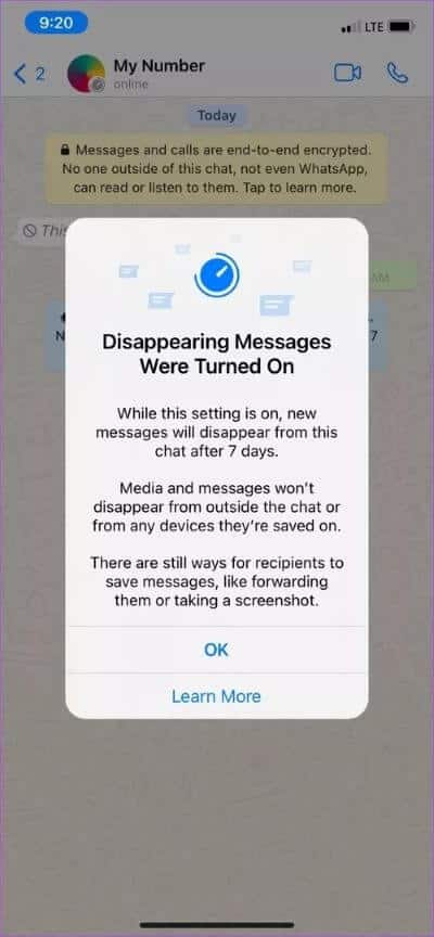 why-do-whatsapp-messages-disappear-04_40dd5eab97016030a3870d712fd9ef0f لماذا تختفي رسائل WhatsApp وما هي الرسائل ذاتية الاختفاء