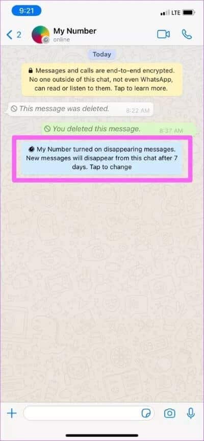 why-do-whatsapp-messages-disappear-05_40dd5eab97016030a3870d712fd9ef0f لماذا تختفي رسائل WhatsApp وما هي الرسائل ذاتية الاختفاء
