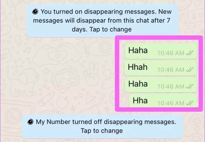 why-do-whatsapp-messages-disappear-08_4d470f76dc99e18ad75087b1b8410ea9 لماذا تختفي رسائل WhatsApp وما هي الرسائل ذاتية الاختفاء