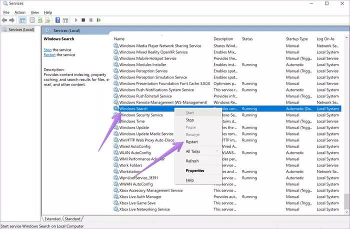 windows-10-search-not-working-10_935adec67b324b146ff212ec4c69054f أفضل 9 طرق لإصلاح عدم عمل بحث Windows 10 Search