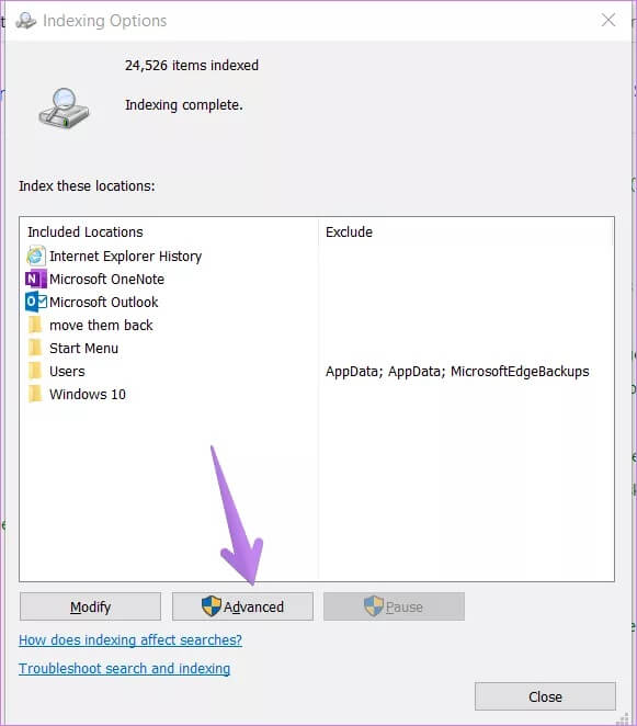 windows-10-search-not-working-15_4d470f76dc99e18ad75087b1b8410ea9 أفضل 9 طرق لإصلاح عدم عمل بحث Windows 10 Search