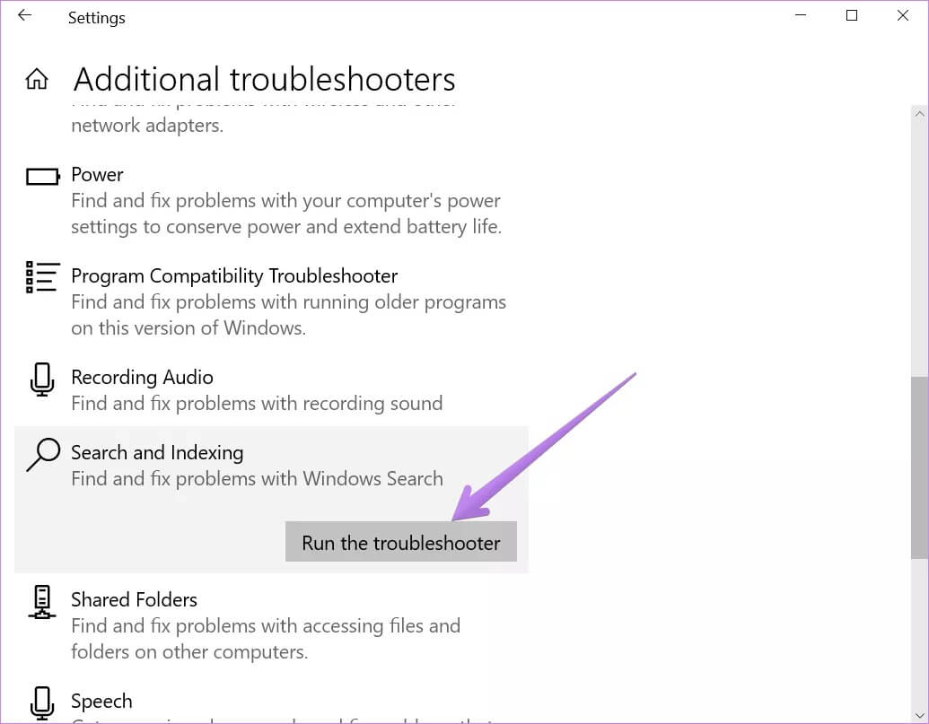 windows-10-search-not-working-19_4d470f76dc99e18ad75087b1b8410ea9 أفضل 9 طرق لإصلاح عدم عمل بحث Windows 10 Search