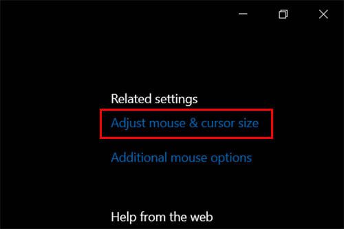 Adjust-Mouse-and-Cursor-Settings-on-Windows-10 كيفية جعل مؤشر الماوس أكبر وأسرع على نظام التشغيل Windows 10