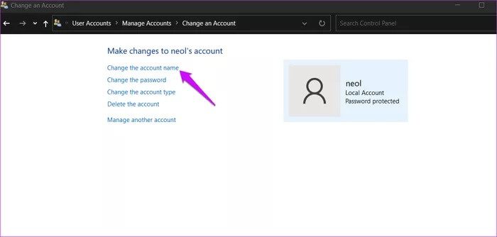 Change-User-Account-Name-in-Windows-10-5_935adec67b324b146ff212ec4c69054f أفضل 6 طرق لتغيير اسم حساب المستخدم في Windows 10