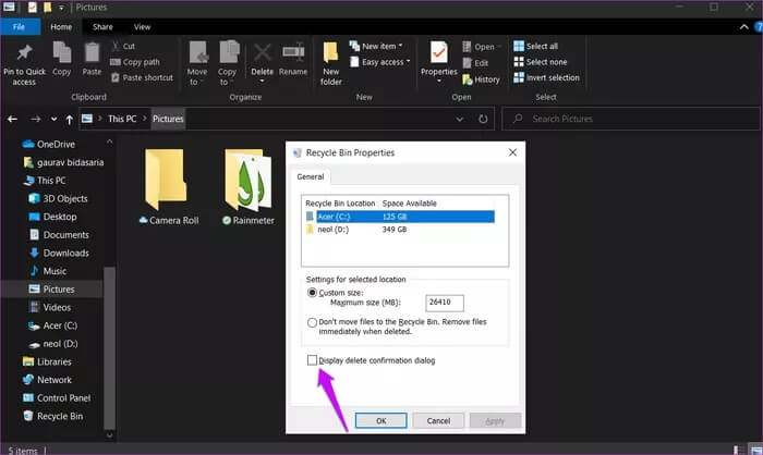 Enable-Disable-Confirm-on-Delete-Files-Pop-up-in-Windows-10-2_935adec67b324b146ff212ec4c69054f كيفية تمكين أو تعطيل التأكيد المنبثق عند حذف الملفات في Windows 10