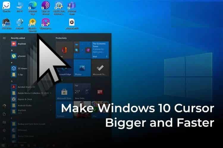 Make-Windows-10-Cursor-Bigger-and-Faster-F كيفية جعل مؤشر الماوس أكبر وأسرع على نظام التشغيل Windows 10