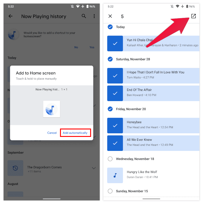 Pixel-Now-Playing-History كيفية إنشاء قائمة تشغيل الآن من تاريخ التشغيل على هواتف Google Pixel