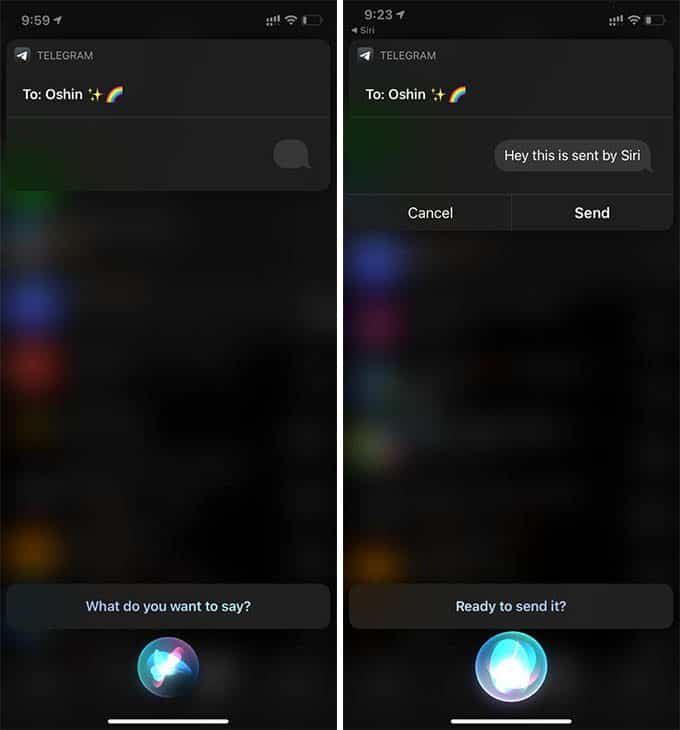 Send-Messages-on-Telegram-Using-Siri كيفية قراءة وإرسال رسائل Telegram باستخدام Siri على iPhone