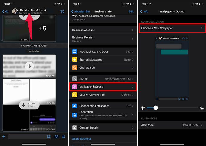 Set-Custom-Wallpaper-for-Individual-WhatsApp-Chats كيفية تعيين خلفية WhatsApp للمحادثات الفردية