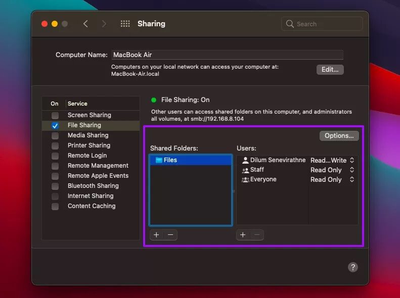 Set-Up-Local-Folder-Sharing-Between-Windows-and-Mac-12_4d470f76dc99e18ad75087b1b8410ea9 كيفية إعداد مشاركة المجلد المحلي بين Windows و Mac
