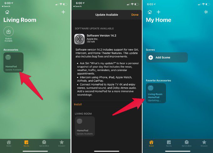 Update-HomePod-Mini كيفية إعادة تعيين / إعادة تشغيل / تحديث Apple HomePod أو HomePod Mini