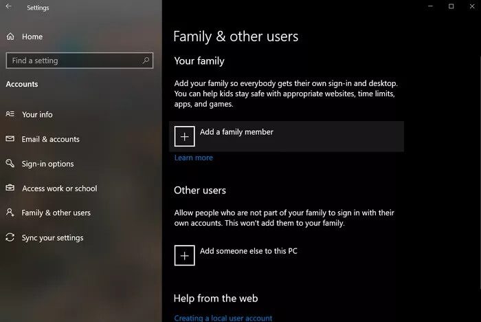 add-family-member_935adec67b324b146ff212ec4c69054f أفضل 5 طرق لإصلاح وميض الشاشة على Windows 10