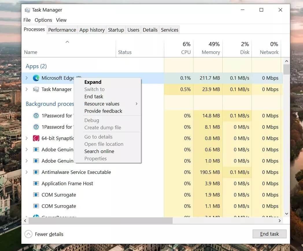 close-edge-browser_4d470f76dc99e18ad75087b1b8410ea9 أفضل 6 طرق لإصلاح مشكلات الشاشة السوداء لـ Microsoft Edge على Windows 10