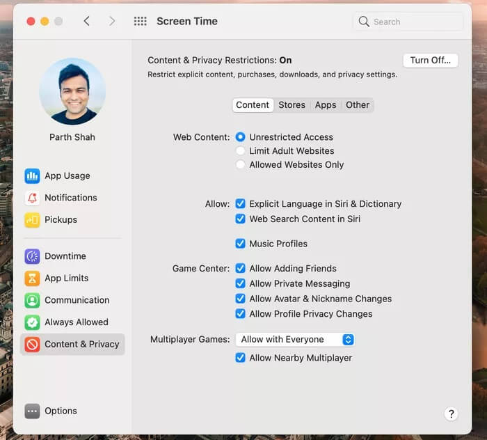 كيفية استخدام وقت الشاشة Screen Time على Mac - %categories