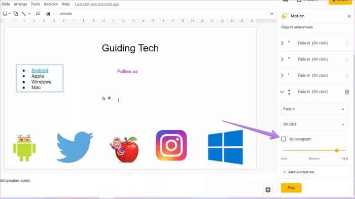 أهم 11 نصيحة وحيلة للرسوم المتحركة من Google Slides لاستخدامه كالمحترفين - %categories