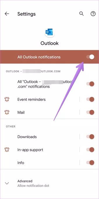 microsoft outlook app notifications not working 9 7c4a12eb7455b3a1ce1ef1cadcf29289 - أفضل 13 إصلاحًا لعدم عمل إشعارات Outlook على Android و iPhone